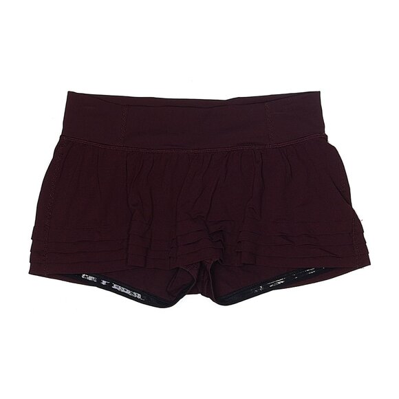 Lululemon Breath of Fire skirt maroon red  run skort ,tennis, beach  size 8 - Picture 1 of 7